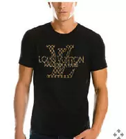 tee shirt louis vuitton pas cher big lv  noir,shirt lv homme 2012